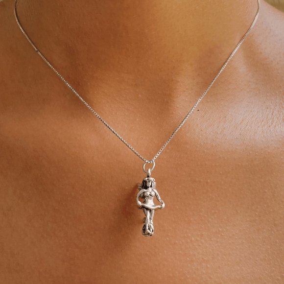 Sterling Silver Magical Fairy Pendant Necklace - Picture 1 of 5